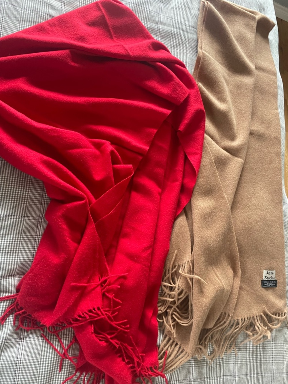 2 Acne Studios 100% Virgin Wool Scarf Made in Italy